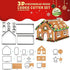 8 Pieces 3D Christmas Snowman Cookie Cutters, Stainless Steel Cartoon Biscuit Cutters for Holiday Baking
