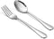 Forks and Spoons Set, 12-Piece Stainless Steel Silverware Set, 6PCS 6.7" Salad Forks and 6PCS 6.7" Soup Spoons