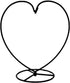 WAJJ Big Heart-shaped Ornament Display Stand Iron Pothook for Hanging Glass Terrarium - Creative Home Garden Wedding