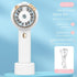 Portable USB Rechargeable Handheld Spray Mini Fan, Misting Fan with 3 Speeds (Cat Series, Pink)