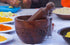 Acacia Wooden Mortar and Pestle Set, Kitchen Tool for Grinding Garlic, Mustard, Black Pepper, Herbs, and Spices
