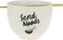 Enesco Our Name is Mud Send Noods Ramen Bowl and Chopsticks, 3.875 Inch, White, 1 Ounce