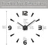 Mintime Large DIY Wall Clock, Battery Operated, Modern Decorative Clock for Living Room/Office