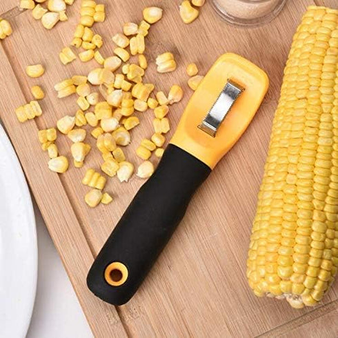 Good Grips Corn Peeler, Kitchen Corn Stripper Knife, Serrated Vertical Blade Remover