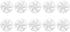 10Pcs Mini Plastic Fan Blades, Small Power Hair Dryer Fan Leaves Motor Accessories Replacement