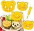 Animal Friends Food Deco Cutter and Stamp Kit - Frame 3 7/8 x 3 1/8 x 1 1/16 inches