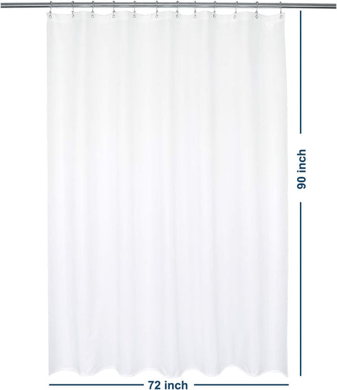 72" 90" 72x90 Inches Barossa Design Waterproof Fabric Shower Curtain or Liner Microfiber W x H - Extra Long, Hotel