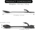 Japanese Crafted Metal Tea Spoons - Hookable Designs for Cups, Ideal for Tea Time & Breakfast - Durable, Hand Wash Recommended - Gift for Family and Friends - Made in Tsubame City (Black Cat)