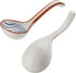 4pcs Asian Ceramic Soup Spoon Set, Korean Ramen Spoons, Japanese Porcelain Soup Spoon for Noodles, Pho, Dumplings