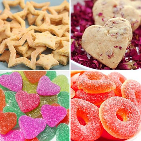 Metal Cookie Cutters Set - 20 Round Heart Flower Star Cookie Cutters for Baking, Stainless Steel Mini Molds