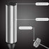 Powerful Handheld Milk Frother - Lightweight Electric Whisk with 2 Mixing Heads, Battery Operated Stainless Steel Mixer