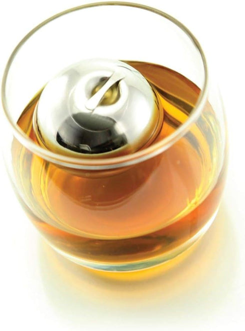 Soireehome Tilt Twin Beverage Chilling Balls, Set of Two with Garnishing Sticks & Stands