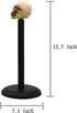 Rustic Wood Skull Paper Towel Holder Stand Up Paper Towel Holder, Easy One-Handed Tear Kitchen Paper Towel Dispenser