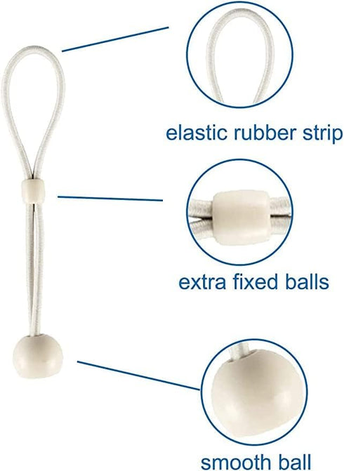 Universal Bungee Kit Parts for Blackout Roller Up Blinds (2 Set, Sand) Sun Shades