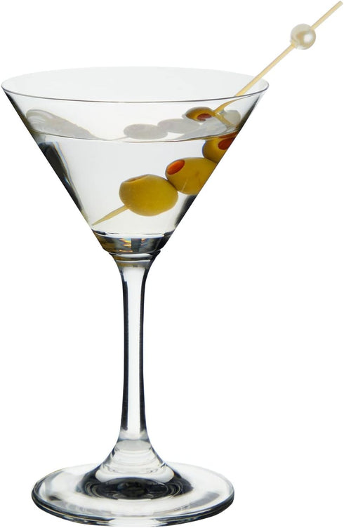 Juvale Mini Margarita Cocktail Glasses, Set of 6-5 oz Clear Glossy Glass, 6 in Tall for Home Bar
