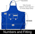 Unisex Plus Size Kitchen Cooking Apron with Pockets, Ideal for XL XXL or Waist W38+, Extra Large and Long.
