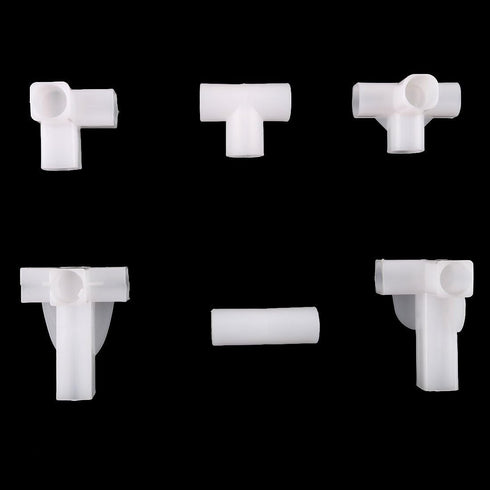 uxcell Shoe Rack Accessories Connectors Set, 16mm Inner Diameter for Repair Assembled Wardrobe, Replacement of Parts 16 Pcs by uxcell