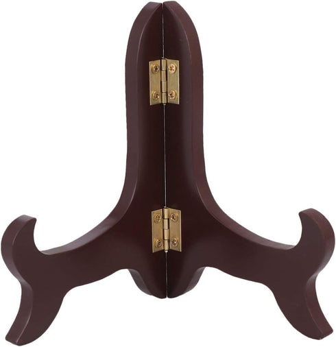 Gatuida Gold Decor Book Display Stand, Wooden Plate Easel Holder for Decorative Wood Library Decor