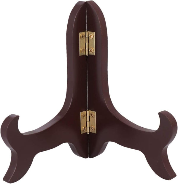 Gatuida Gold Decor Book Display Stand, Wooden Plate Easel Holder for Decorative Wood Library Decor
