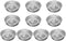 10PCS Non-Stick Individual Donut Pan for Baking, Sturdy Anodized Aluminum Alloy, DIY Doughnut Cake Mould Bakery Tools