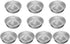 10PCS Non-Stick Individual Donut Pan for Baking, Sturdy Anodized Aluminum Alloy, DIY Doughnut Cake Mould Bakery Tools