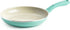 GreenLife Soft Grip Diamond Healthy Ceramic Nonstick, 10" Frying Pan Skillet, PFAS-Free, Dishwasher Safe, Turquoise