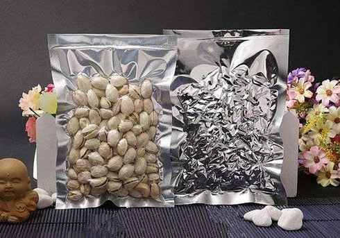 PABCK 200 Pack Clear Front Mylar Heat Seal Pouch - 2.4x3.5 inch (2x3.1 Inside Size) for Food Storage