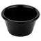 G.E.T. S-630-BK 3 oz. Black Ramekin, Break Resistant Melamine (Pack of 12)