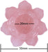 Carved Rose Quartz Gemstone Lotus Flower Crystal Ball Stand