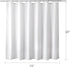 Titanker Washable Fabric Shower Curtain Liner, 72 x 65 Inches, White, Waterproof, Soft, Lightweight with 2 Magnets