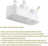 SUNFICON Adhesive Shower Caddy, Wall Mounted Bathroom Shelf Organizer with 2 Clear Adhesives for Shower Room