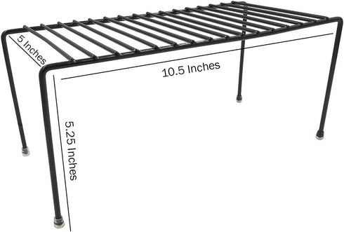 Evelots Kitchen Cabinet Wire Shelf Organizer/Rack, 6 Pack Sturdy Metal Shelf Risers for Kitchen, Freezer, Pantry and