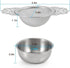 Picowe 2 Pack Tea Strainer Bowl, Stainless Steel Sliver Fine Mesh Tea Strainers for Loose Tea
