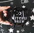 Ebros 14oz Wicca Sacred Crescent Moon Cauldron Mug, Black Coffee Tea Drink Cup