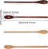 Honbay 4PCS Long Handle Wooden Coffee Spoons Wood Mixing Teaspoons Iced Tea Spoons for Espresso Milkshake Cold Drink and Spices (2 Color)