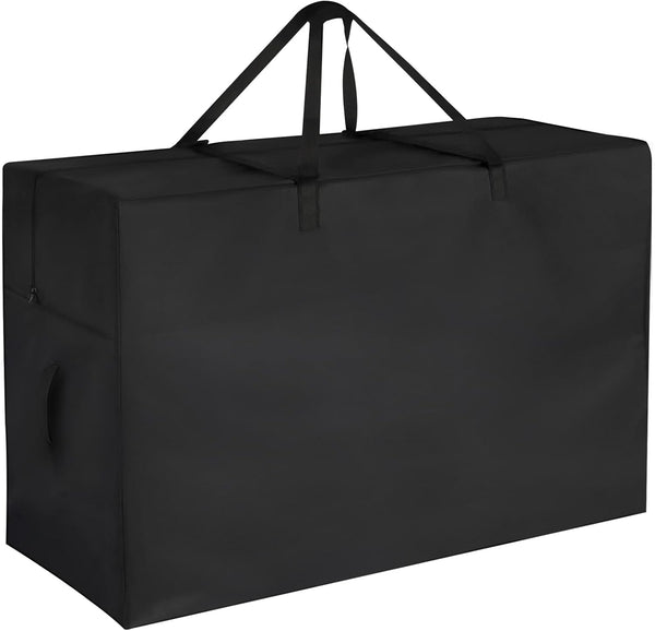 Tri Folding Mattress Storage Bag, Foldable Memory Foam Case for 4-6 Inch Twin XL Guest Bed Mattress Carry Case