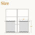jinchan Kitchen Curtains, 24 Inch Linen Textured Cafe Tier Curtains for Small Windows, 2 Panels, White