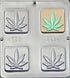 Candy Molds N More Marijuana Leaf Pot Leaf Bar Chocolate Mold, 1343