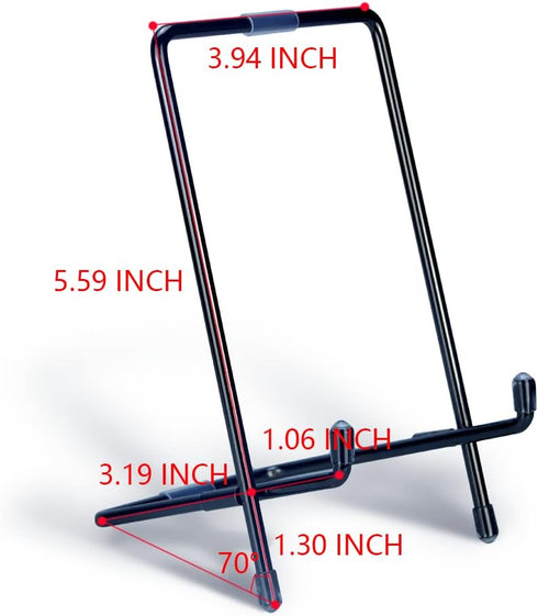 5.6 Inch Display Stand for Plate, Iron Easel Display Stand for Picture Frame, Decorative Plate, Photo Easel (Black)