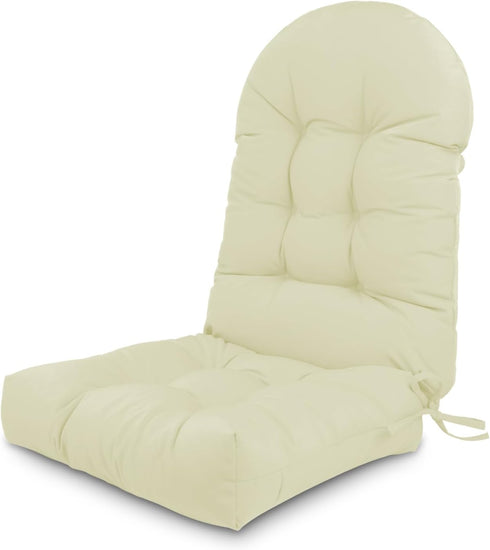 Adirondack Chair Cushion,Outdoor Waterproof Rocking Chair Cushion 44x19x4in Beige Non-Slip High Back