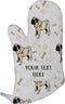 Style In Print Custom Pug Dog Breed Pattern Polyester Oven Mitt, Adults Kitchen Mittens