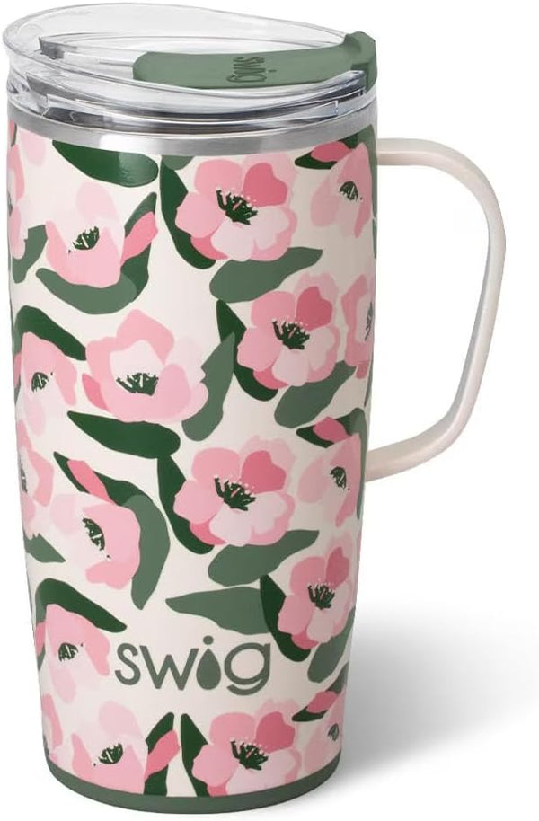 Swig Life 22oz Travel Mug, Insulated Tumbler with Handle and Lid, Travel