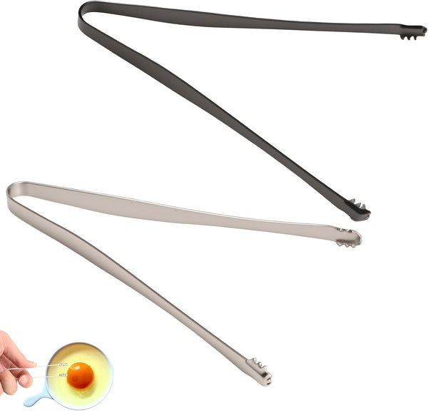 USCAUK 2 Pack Stainless Steel Egg Chalaza Removal Tool Remover Tong Eggshell Embryo