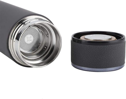 Fdit Stainless Steel Vacuum Water Bottle, Tea Coffee Leak Proof Car Office Cups (Grey)