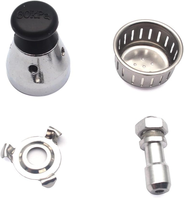 Pressure Cooker Relief Jigger Valve 1Pc - Universal with Exhaust Rod, Whistle for Weight Pressures Control