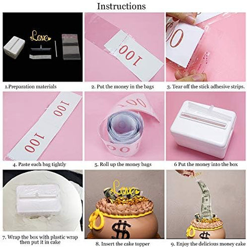 Cake Money Box, Small Money Pulling Cake Making Mold - 4.3X3.1X2.7 inch