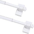 Adjustable Magnetic Curtain Rods for Metal Doors, Multi-Use, 1/2 Inch Diameter, Tool Free (2 Pack, Adjust from 9 to 16