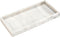 DNC Bathroom Tray, 7.9" Silicone Vanity Tray for Counter, Kitchen Sink Soap Tray for Dish Holder (Marble White)
