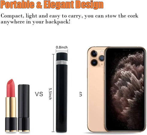 Mini Wine Opener | Portable Air Pressure Pump Corkscrew | Quick Bottle Opening Design for Home, Restaurant, Party