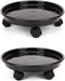 HGLCM 2Pcs Plant Caddy,Planter Pot Mover, Plant Pot Pallet Dolly Caster with Universal